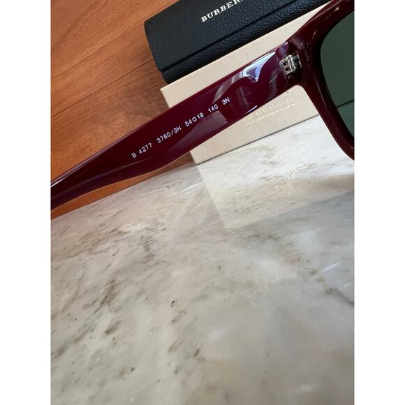 Burberry Burgundy Square Sunglasses - Picture 5 of 8